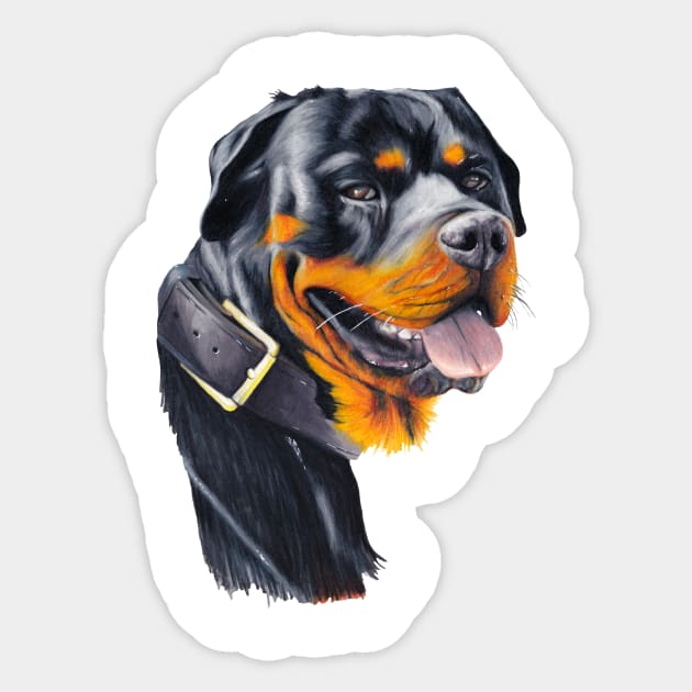 Rottweiler Sticker by Apatche